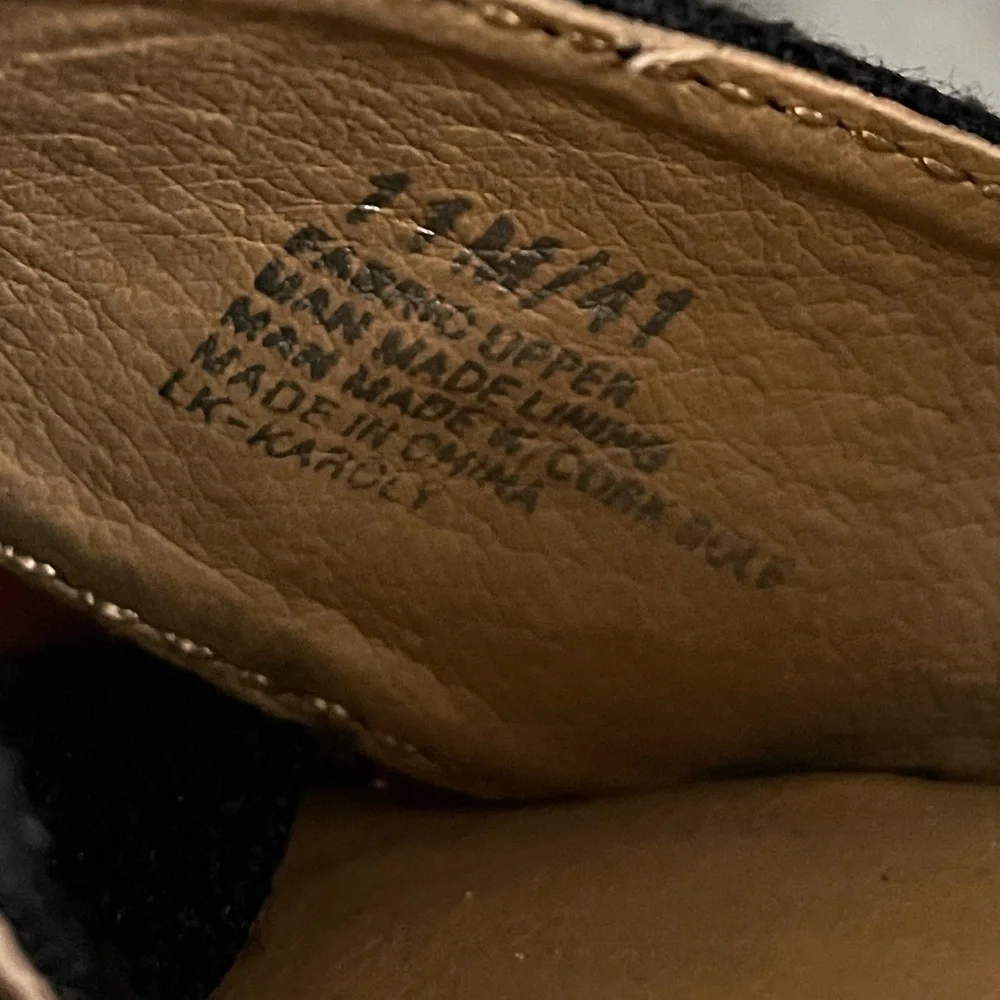 Lucky Brand Black wedge ankle espadrilles